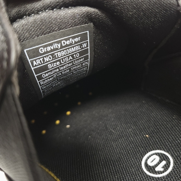 Gravity Defyer GDefy Compass 2.0 Mens Shoes Size 10 Black Leather Non Slip - Picture 6 of 7